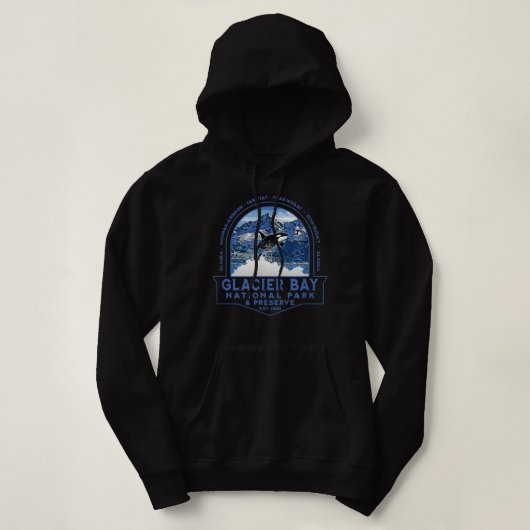 Nationaal park Alaska Orca in de Golf van Glacier Hoodie (Design voorkant)