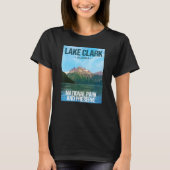 Nationaal park Alaska Poster Design Lake Clark T-shirt (Voorkant)