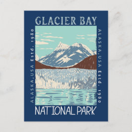 Nationaal Park Alaska Retro Glacier Briefkaart