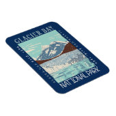Nationaal Park Alaska Retro Glacier Magneet (Rechterzijde)