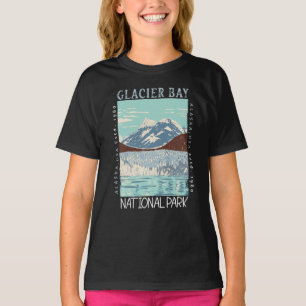 Nationaal Park Alaska Retro Glacier T-shirt
