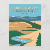 Nationaal park Alaska Vintage Kobuk Valley Briefkaart (Voorkant)