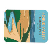 Nationaal park Alaska Vintage Kobuk Valley Magneet