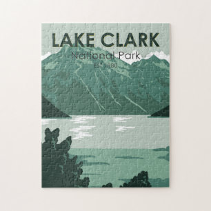 Nationaal park Alaska Vintage Lake Clark Legpuzzel
