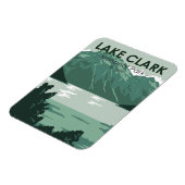 Nationaal park Alaska Vintage Lake Clark Magneet (Linkerzijde)