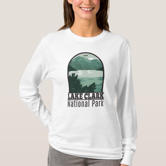 Nationaal Park Alaska Vintage T-Shirt (Voorkant)