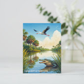 Nationaal park Alligator en Heron Everglades Briefkaart (Staand voorkant)