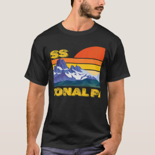 Nationaal Park Alps Souvenir Engadin Retro Ca T-shirt