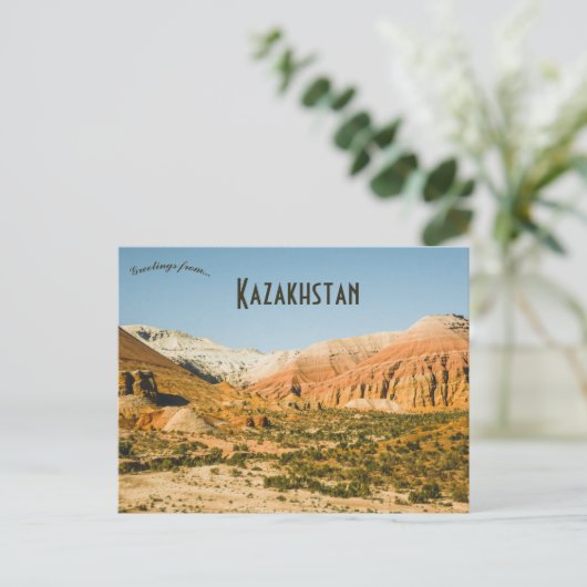 Nationaal park Altyn Emel Kazachstan Briefkaart (Staand voorkant)