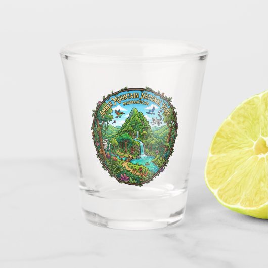Nationaal park Amber Mountain Madagaskar Shot Glas (Voorkant)