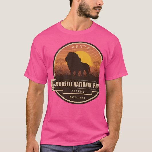 Nationaal park Amboseli Kenia T-shirt (Voorkant)