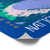 Nationaal park Amerikaans Samoa Ofu Beach in distr Poster (Hoek)