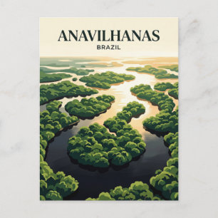 Nationaal park Anavilhanas Brazilië Briefkaart