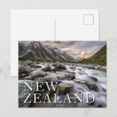 Nationaal park Aoraki Mt. Cook | Nieuw-Zeeland Briefkaart (Voorkant / Achterkant)