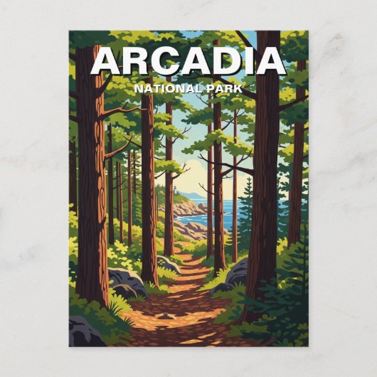 Nationaal park Arcadia Briefkaart (Voorkant)