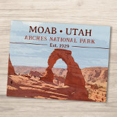 Nationaal park Arch Moab Utah in waterverf Briefkaart