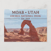 Nationaal park Arch Moab Utah in waterverf Briefkaart (Voorkant)