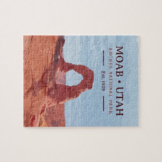 Nationaal park Arch Moab Utah in waterverf Legpuzzel (Horizontaal)