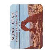 Nationaal park Arch Moab Utah in waterverf Magneet (Verticaal)