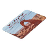 Nationaal park Arch Moab Utah in waterverf Magneet (Linkerzijde)