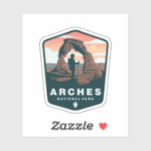  nationaal park Arches | Afgesneden Sticker (Vel)
