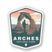  nationaal park Arches | Afgesneden Sticker (Voorkant)