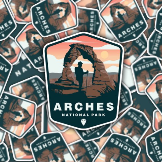  nationaal park Arches | Afgesneden Sticker
