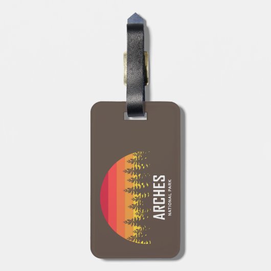 Nationaal park Arches Bagagelabel (Achterkant verticaal)