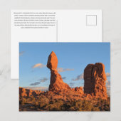 Nationaal park Arches - Balancing Rock Briefkaart (Voorkant / Achterkant)