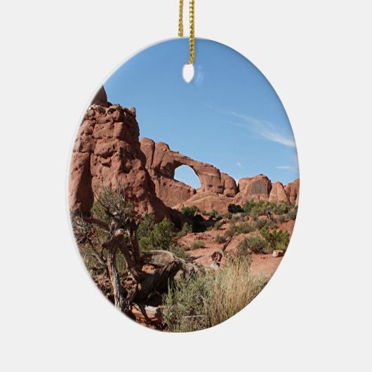 Nationaal park Arches, bij Moab, Utah, Verenigde S Keramisch Ornament (Rechts)