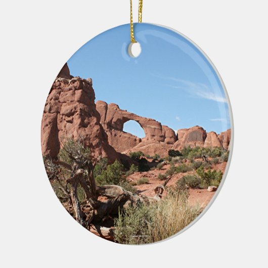 Nationaal park Arches, bij Moab, Utah, Verenigde S Keramisch Ornament (Links)