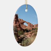 Nationaal park Arches, bij Moab, Utah, Verenigde S Keramisch Ornament (Rechts)