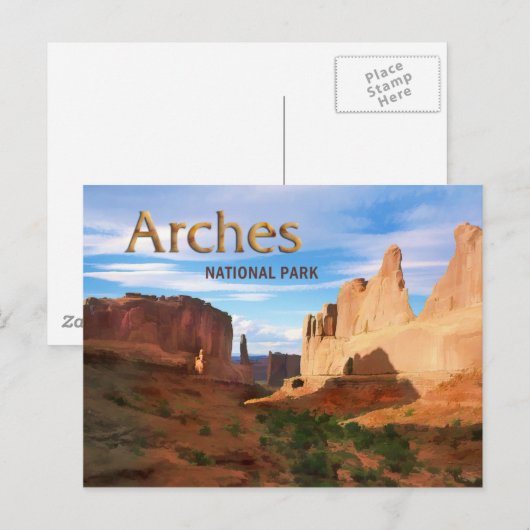 Nationaal park Arches Briefkaart (Voorkant / Achterkant)