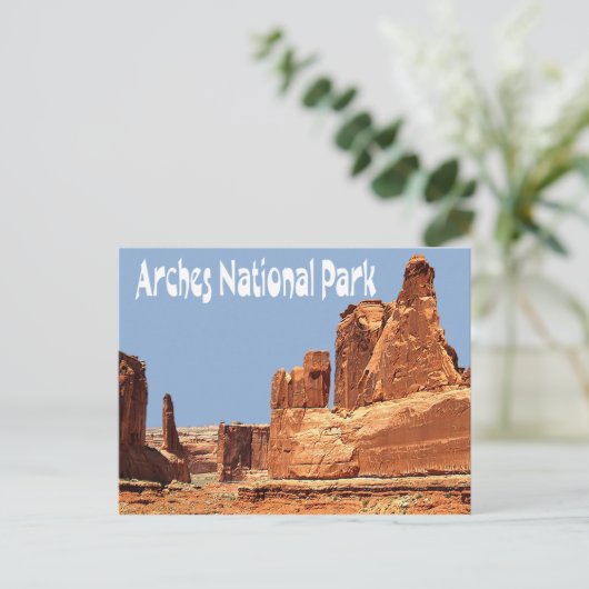 Nationaal park Arches, Briefkaart Moab Utah (Staand voorkant)