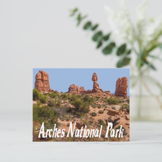 Nationaal park Arches, Briefkaart Moab Utah (Staand voorkant)