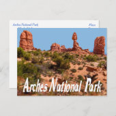 Nationaal park Arches, Briefkaart Moab Utah (Voorkant / Achterkant)