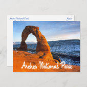 Nationaal park Arches, Briefkaart Moab Utah (Voorkant / Achterkant)