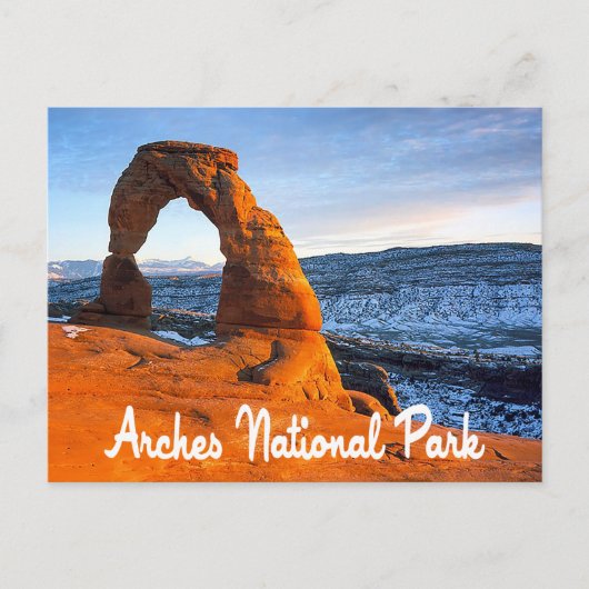 Nationaal park Arches, Briefkaart Moab Utah (Voorkant)