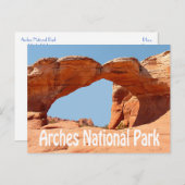 Nationaal park Arches, Briefkaart Moab Utah (Voorkant / Achterkant)