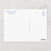 Nationaal park Arches, Briefkaart Moab Utah (Achterkant)