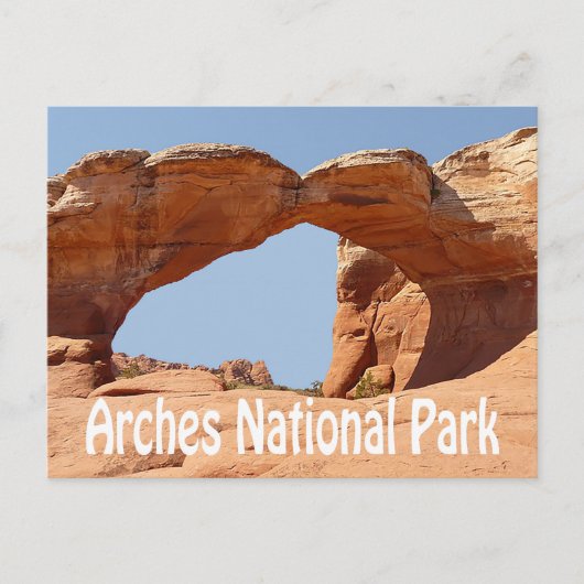 Nationaal park Arches, Briefkaart Moab Utah (Voorkant)