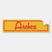 Nationaal park Arches Bumpersticker (Voorkant)