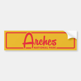 Nationaal park Arches Bumpersticker
