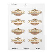 Nationaal park Arches Etiket (Full Sheet)