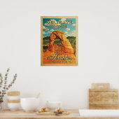 Nationaal park Arches -  gespleten Arch Poster (Keuken)