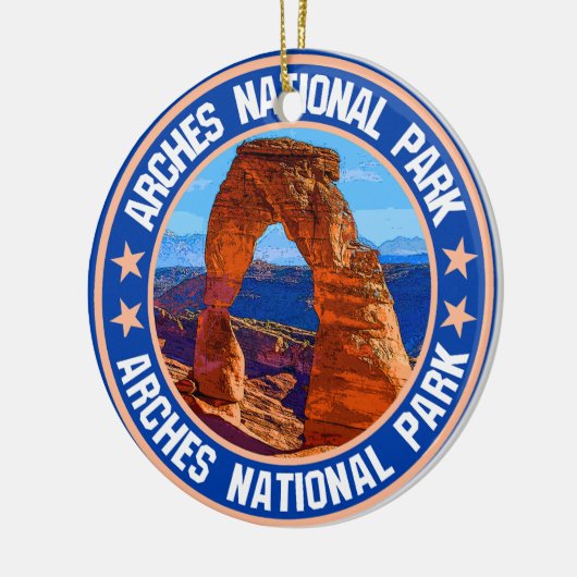 Nationaal park Arches Keramisch Ornament (Links)