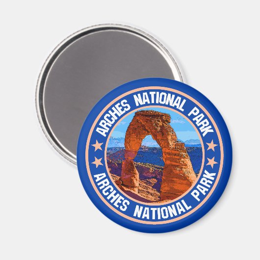 Nationaal park Arches Magneet (Voorkant / Achterkant)