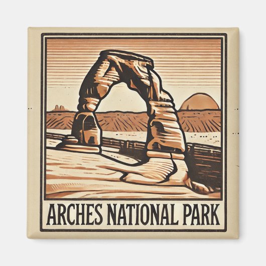 Nationaal park Arches Magneet (Voorkant)