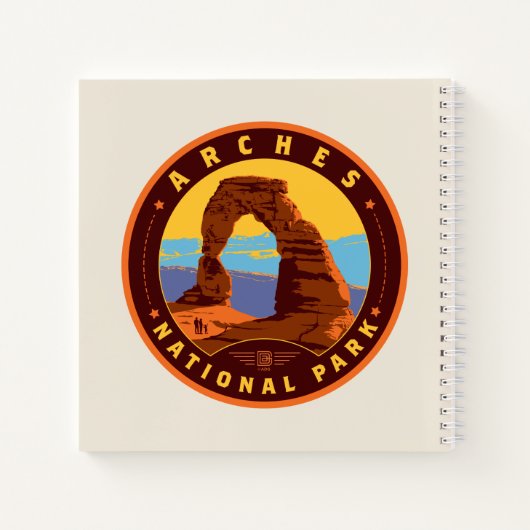 Nationaal park Arches Notitieboek (Achterkant)