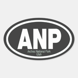 Nationaal park Arches Ovale Sticker